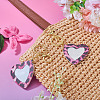 2Pcs PU Mirror Keychains KEYC-TADJ0001-05C-5