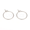 316L Surgical Stainless Steel Hoop Earring Findings STAS-G229-06P-1