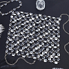 Iron & Clear Acrylic Chest Bikini Body Chains for Sexy Women AJEW-WH0348-730-4