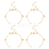 10Pcs Brass Curb Chains Bracelet Making AJEW-UN0001-19-1