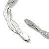 6MM 304 Stainless Steel 2-Strand Flat Snake Chain Bracelet Making STAS-P423-01P-2