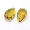 Faceted Glass Pendants GLAA-F069-L-A14-2