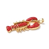 Brass Enamel Pendants KK-Z124-01G-01-2