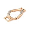 Alloy Crystal Rhinestone Teardrop Connector Links Charms FIND-M042-01G-NR-2