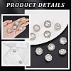 20Pcs Alloy Rhinestone Shank Buttons BUTT-GA0001-19A-3