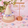 60Pcs 6 Colors Luminous Acrylic Beads SACR-SC0001-36-4