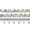 Electroplate Glass Beads Strands GLAA-Q101-03A-HP02-4