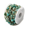 Handmade Natural Amazonite Nuggets Beaded Chains CHC-F020-04G-06-3