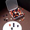 200Pcs 4 Colors Dyed Synthetic Turquoise Beads Strands G-LS0002-18-5