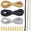 15M 3 Colors Braided Round Soft PU Imitation Leather Cords OCOR-CL0001-11B-7