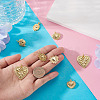 10Pcs 5 Styles Brass Pendants KK-TA0008-41-6