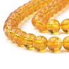 Synthetic Citrine Beads Strands G-S150-14-6mm-2