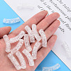 Transparent Crackle Acrylic Beads CACR-S009-001A-NA-6