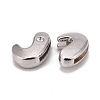 Letter Slider Beads for Watch Band Bracelet Making ALRI-O012-J-NR-1