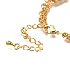 Letter Z & Rectangle & Star Brass Micro Pave Clear Cubic Zirconia Charm Bracelets BJEW-L696-035G-3
