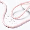 Handmade Polymer Clay Beads X-CLAY-R067-6.0mm-27-7