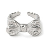 Brass Open Cuff Ring RJEW-C037-04P-2