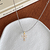12Pcs 2 Style Rack Plating Brass Micro Pave Clear Cubic Zirconia Pendants ZIRC-HY0001-02-3
