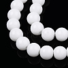 Opaque Solid Color Glass Beads Strands GLAA-T032-P6mm-02-4