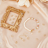 16Pcs Brass Micro Pave Clear Cubic Zirconia Links Connectors ZIRC-FH0001-41-4