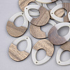 Resin & Walnut Wood Pendants RESI-S358-05E-1