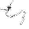 Non-Tarnish 304 Stainless Steel Pendant Necklaces for Women NJEW-C020-01P-3