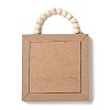 Wooden Square Wall Pendant Decorations HJEW-Z004-01A-2