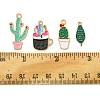 16Pcs 4 Styles Alloy Enamel Pendants ENAM-FS0001-86-5