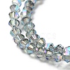 1 Strand Faceted Bicone Full Plated Glass Beads Strands X-EGLA-J026-3mm-F10-2