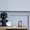 6Pcs 6 Styles 4-Tier PP Plastic Slant Back Earring Organizer Display Stands EDIS-DR0001-03-6