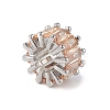 Rack Plating Brass Micro Pave Cubic Zirconia Beads KK-C019-01P-3