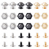 18 Sets 3 Colors Iron Screws FIND-TA0006-28A-1