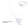 White Rectangle Jewelry Price Tags X-TOOL-C003-02-4