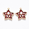 Brass Enamel Pendants KK-T049-056G-03-NF-1