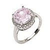 925 Sterling Silver Micro Pave Cubic Zirconia Finger Rings RJEW-B134-01A-02-4