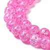 Synthetic Crackle Quartz Beads Strands GLAA-S134-8mm-03-3