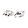 Brass Lobster Claw Clasps KK-D065-02P-3