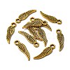 Tibetan Style Alloy Wing Charms TIBEP-3344-AG-RS-3