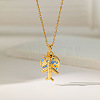 Airplane & Earth 304 Stainless Steel Pendant Necklaces FS-WG81D22-05-1