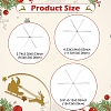 15Pcs 3 Styles Christmas Snowflake Iron Wire Forms IFIN-YW0003-99-3