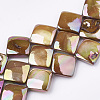 AB Color Natural Freshwater Shell Beads Strands X-SHEL-S274-36-1