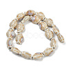 Handmade Porcelain Beads Strands PORC-P030-01A-12-4