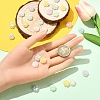 25Pcs 5 Colors Translucent Resin Cabochons RESI-YW0004-90-3