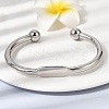 304 Stainless Steel Cuff Bangles BJEW-D408-31P-4