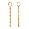 Chain Tassel 304 Stainless Steel Hoop Earrings SU3724-5