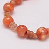 Natural Carnelian 3-Hole Guru Bead Strands G-K149-32C-2