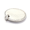 Brass Micro Pave Clear Cubic Zirconia Pendants ZIRC-L091-072P-2