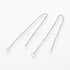 Tarnish Resistant 304 Stainless Steel Earring Findings X-STAS-S070-01-1