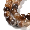 Natural Striped Agate/Banded Agate Beads Strands G-Z060-A01-B10-4