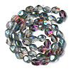 Electroplate Glass Beads Strands EGLA-N008-016-A04-2